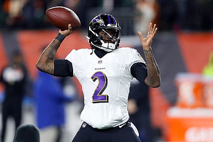 Baltimore Ravens' Tyler Huntley