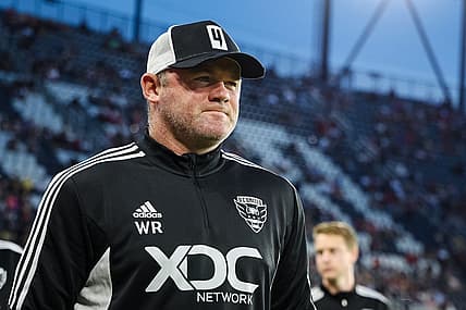 Sep 4, 2022; Washington, District of Columbia, USA; D.C. United head coach Wayne Rooney takes the pitch before the match against the Colorado Rapids at Audi Field. Mandatory Credit: Scott Taetsch-USA TODAY Sports
