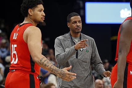 Mar 24, 2023; Memphis, Tennessee, USA; Houston Rockets head coach Stephen Silas gives direction during the second half against the Memphis Grizzlies at FedExForum. Mandatory Credit: Petre Thomas-USA TODAY Sports