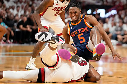 NBA: Playoffs-New York Knicks at Miami Heat