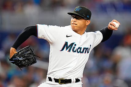 Miami Marlins pitcher Jesus Luzardo