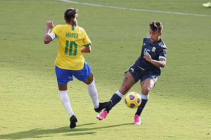 File photo Brazil midfielder Marta (10) played her final Women's World Cup game Wednesday. Mandatory Credit: Reinhold Matay-USA TODAY Sports