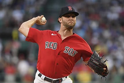 Jul 21, 2023; Boston, Massachusetts, USA;  Boston Red Sox starting pitcher Kutter Crawford (50) pitches during the first inning against the New York Mets at Fenway Park. Mandatory Credit: Bob DeChiara-USA TODAY Sports