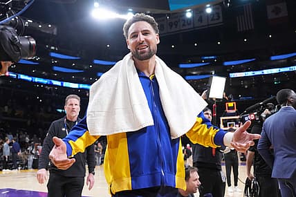 Klay Thompson against the Los Angeles Lakers