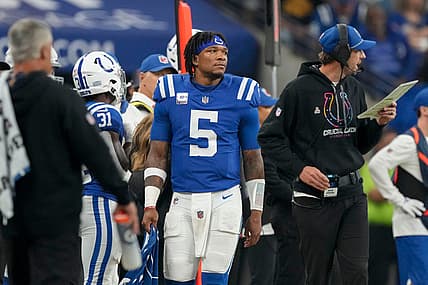 Indianapolis Colts quarterback Anthony Richardson