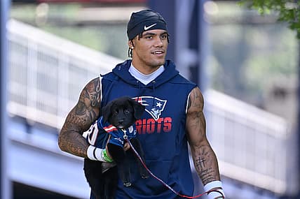 New England Patriots cornerback Christian Gonzalez