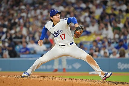 Los Angeles Dodgers pitcher Shohei Ohtani