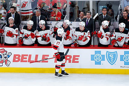 NHL: New Jersey Devils at Chicago Blackhawks