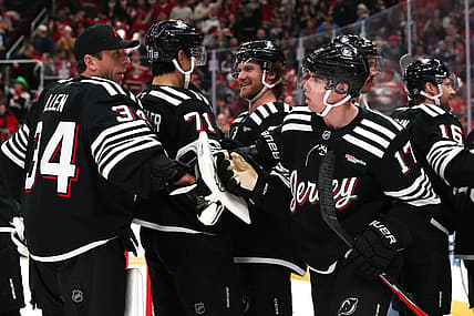 NHL: St. Louis Blues at New Jersey Devils