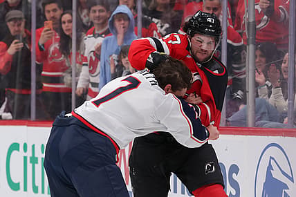 NHL: Columbus Blue Jackets at New Jersey Devils