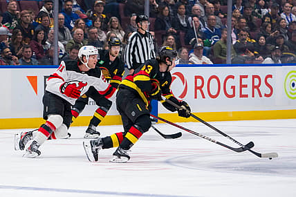NHL: New Jersey Devils at Vancouver Canucks