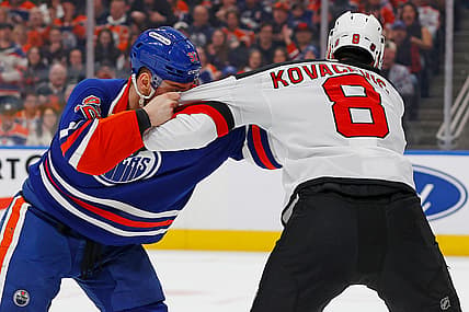 NHL: New Jersey Devils at Edmonton Oilers