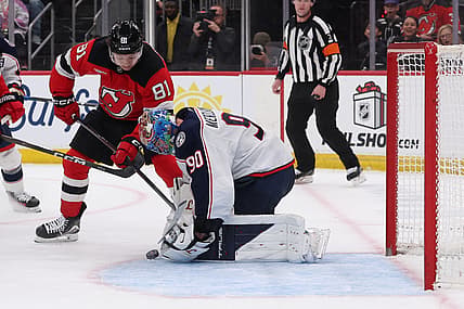 NHL: Columbus Blue Jackets at New Jersey Devils