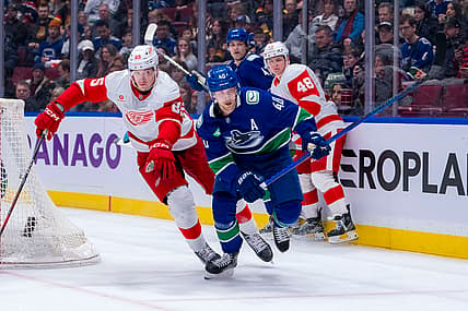 NHL: Detroit Red Wings at Vancouver Canucks
