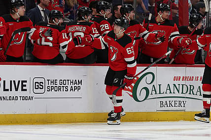 NHL: New York Rangers at New Jersey Devils