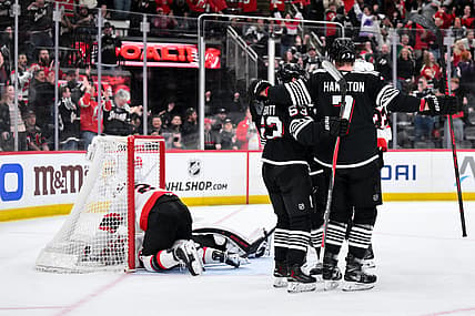 NHL: Ottawa Senators at New Jersey Devils