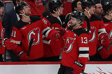 NHL: New York Rangers at New Jersey Devils