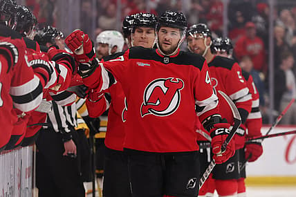 NHL: Boston Bruins at New Jersey Devils