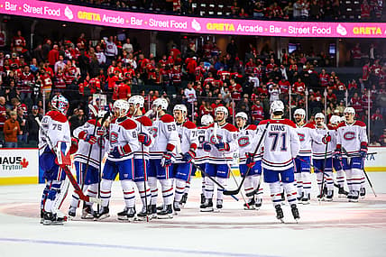 NHL: Montreal Canadiens at Calgary Flames