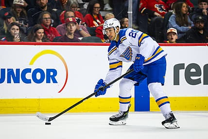 NHL: St. Louis Blues at Calgary Flames