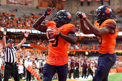 Syracuse receiver Steve Ishmael during college football Week 7