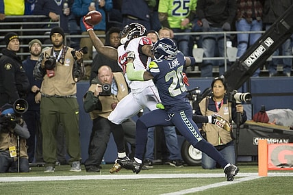 Atlanta Falcons receiver Mohamed Sanu on Monday Night Football