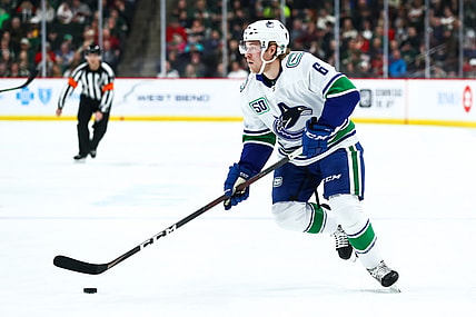 Canucks star Brock Boeser against the Wild
