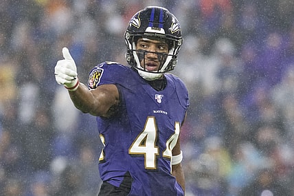 Ravens CB Marlon Humphrey during game against Steelers