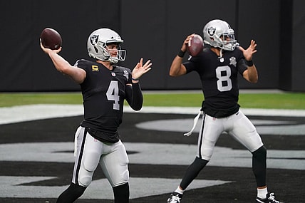 Las Vegas Raiders quarterback options: Derek Carr, Marcus Mariota