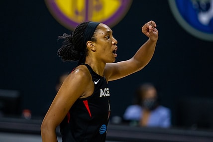WATCH: Las Vegas Aces win second straight over Washington Mystics