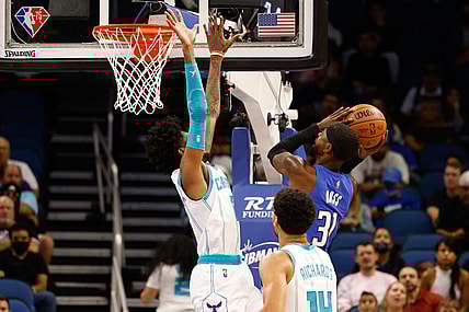 Oct 27, 2021; Orlando, Florida, USA;  Orlando Magic guard Terrence Ross (31) shoots the ball in the first half against the Charlotte Hornets at Amway Center. Mandatory Credit: Nathan Ray Seebeck-USA TODAY Sports