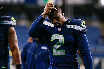 Oct 25, 2021; Seattle, Washington, USA; Seattle Seahawks cornerback D.J. Reed (2) walks to the locker room following a 13-10 loss against the New Orleans Saints at Lumen Field. Mandatory Credit: Joe Nicholson-USA TODAY Sports