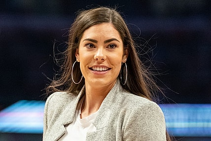 February 15, 2020; Chicago, Illinois, USA; Los Angeles Sparks guard Kelsey Plum during NBA All Star Saturday Night at United Center. Mandatory Credit: Kyle Terada-USA TODAY Sports