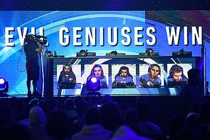 Jul 19, 2019; Miami Beach, FL, USA; The Evil Geniuses win a game over Enigma 6 during the Call of Duty League Finals e-sports event at Miami Beach Convention Center. Mandatory Credit: Jasen Vinlove-USA TODAY Sports
