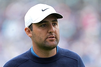 Jun 19, 2022; Brookline, Massachusetts, USA; Scottie Scheffler looks on after completing his the final round of the U.S. Open golf tournament. Mandatory Credit: John David Mercer-USA TODAY Sports