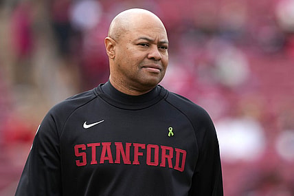 Nov 5, 2022; Stanford, California, USA; Stanford Cardinal head coach David Shaw before the game against the Washington State Cougars at Stanford Stadium. Mandatory Credit: Darren Yamashita-USA TODAY Sports