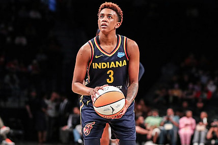Jun 1, 2022; Brooklyn, New York, USA;  Indiana Fever guard Danielle Robinson (3) at Barclays Center. Mandatory Credit: Wendell Cruz-USA TODAY Sports
