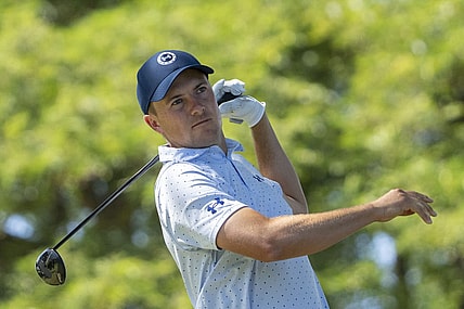 January 13, 2023; Honolulu, Hawaii, USA; Jordan Spieth hits his tee shot on the second hole during the second round of the Sony Open in Hawaii golf tournament at Waialae Country Club. Mandatory Credit: Kyle Terada-USA TODAY Sports