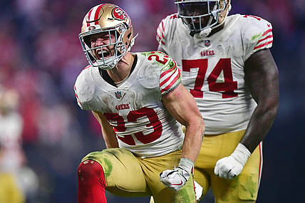 San Francisco 49ers' Christian McCaffrey