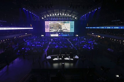 Jan 25, 2020; Minneapolis, Minnesota, USA; The Seattle Surge play the Toronto Ultra during the Call of Duty League Launch Weekend at The Armory. Mandatory Credit: Bruce Kluckhohn-USA TODAY Sports