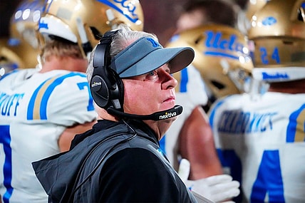 Nov 5, 2022; Tempe, AZ, USA; UCLA Bruins head coach Chip Kelly against the Arizona State Sun Devils in the first half at Sun Devil Stadium.

Ncaa Ucla At Asu

Syndication Arizona Republic