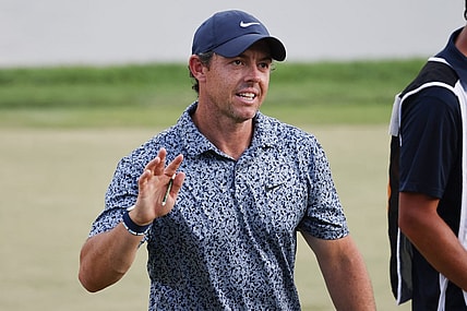 Mar 5, 2023; Orlando, Florida, USA; Rory McIlroy walks off of the 18th green during the final round of the Arnold Palmer Invitational golf tournament. Mandatory Credit: Reinhold Matay-USA TODAY Sports