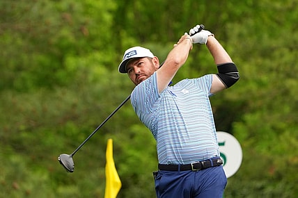 Apr 6, 2023; Augusta, Georgia, USA; Louis Oosthuizen tees off on the fifth hole during the first round of The Masters golf tournament. Mandatory Credit: Kyle Terada-USA TODAY Network
