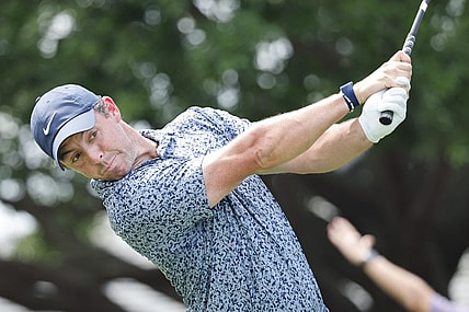 Mar 5, 2023; Orlando, Florida, USA; Rory McIlroy hits his drive on the first hole during the final round of the Arnold Palmer Invitational golf tournament. Mandatory Credit: Reinhold Matay-USA TODAY Sports