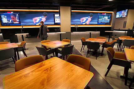 This is the new PointsBet Hardwood Club seen during the Fieldhouse of the Future Phase 1 Renovations Reveal and Media Walkthrough Thursday, Jan. 21, 2021 at Bankers Life Fieldhouse in downtown Indianapolis. The Fieldhouse chose to work towards offering different experiences from which patrons could choose.

A Tour Is Given During The Fieldhouse Of The Future Phase 1 Renovations Reveal And Media Walkthrough At Bankers Life Fieldhouse