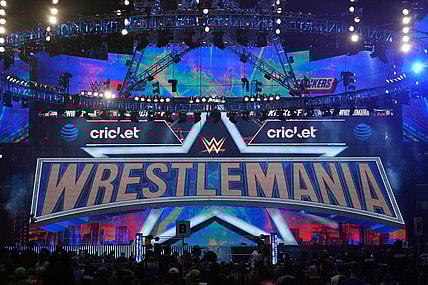 Apr 3, 2022; Arlington, TX, USA; A general view prior to WrestleMania at AT&T Stadium. Mandatory Credit: Joe Camporeale-USA TODAY Sports