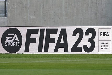 Mar 25, 2023; San Diego, California, USA; Branding of FIFA is seen  at Snapdragon Stadium. Mandatory Credit: Michael Madrid-USA TODAY Sports