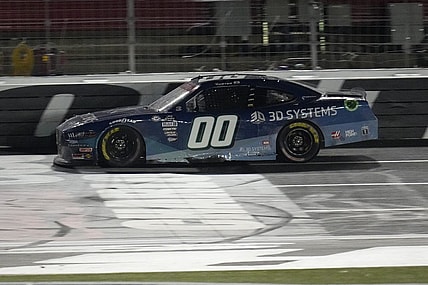 May 29, 2023; Concord, North Carolina, USA; NASCAR Xfinity Series driver Cole Custer (00) during the Alsco Uniforms 300 at Charlotte Motor Speedway. Mandatory Credit: Jim Dedmon-USA TODAY Sports