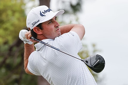 Mar 18, 2023; Palm Harbor, Florida, USA;  J.T. Poston plays his shot from the first tee during the third round of the Valspar Championship golf tournament. Mandatory Credit: Reinhold Matay-USA TODAY Sports