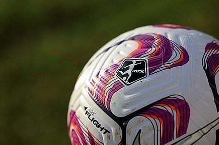 May 27, 2023; Louisville, Kentucky, USA; A general view of the game ball before the game between North Carolina Courage and Racing Louisville FC at Lynn Family Stadium. Mandatory Credit: Aaron Doster-USA TODAY Sports